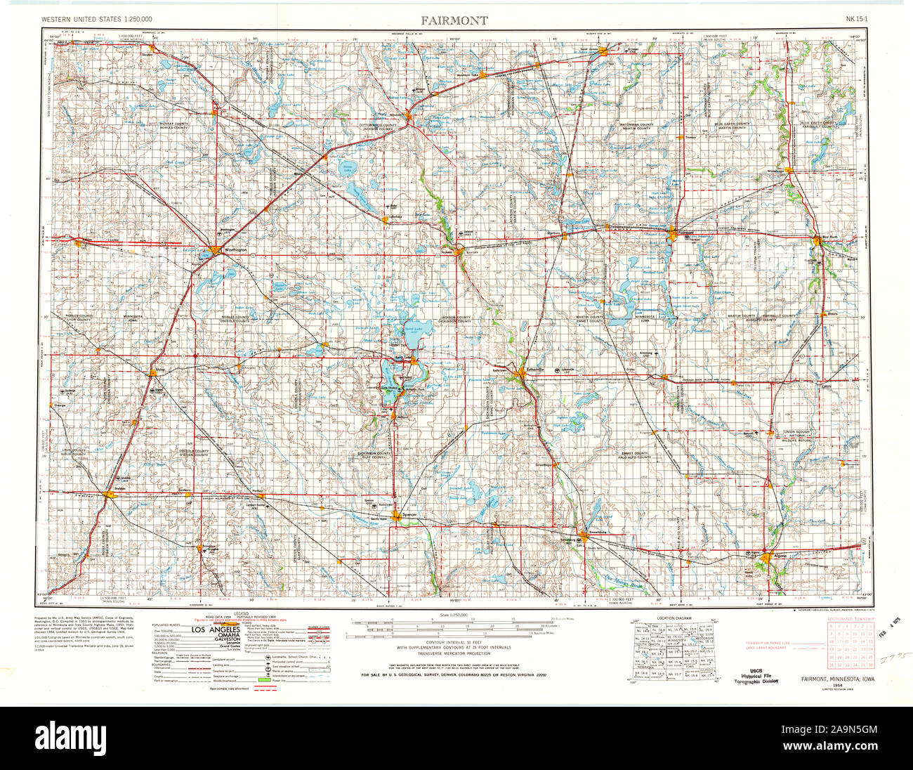Map of fairmont minnesota hires stock photography and images Alamy