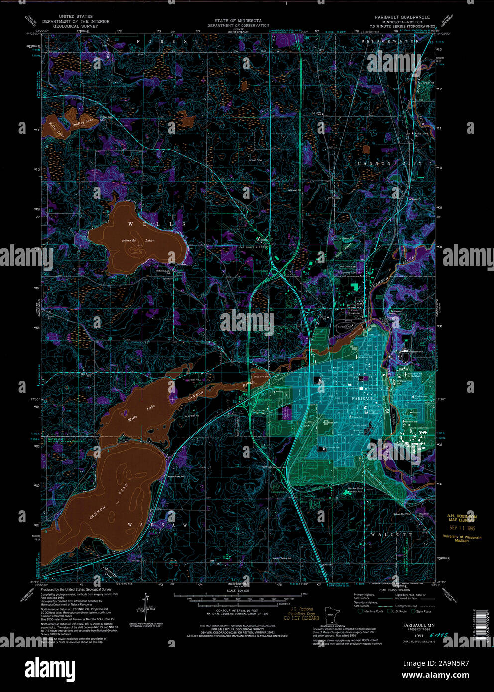 Map of faribault minnesota hires stock photography and images Alamy