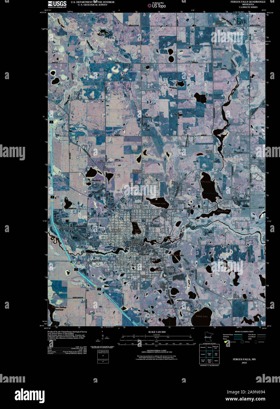 Map of fergus falls hires stock photography and images Alamy