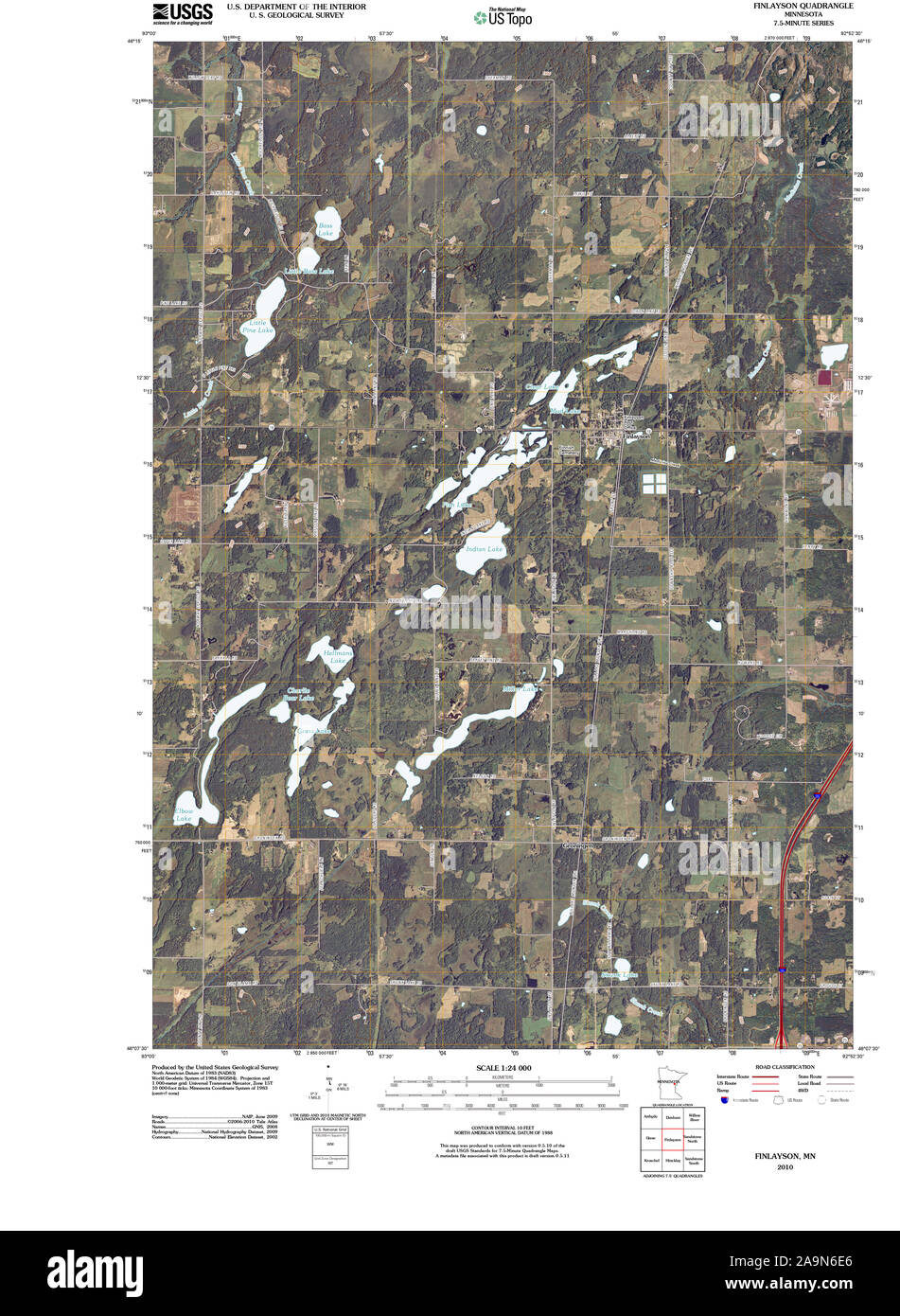Map of finlayson hires stock photography and images Alamy