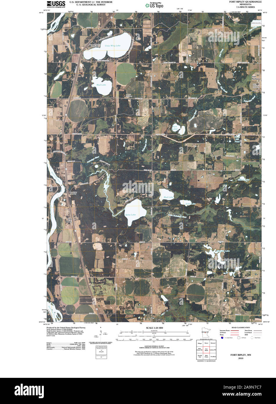 Map of fort ripley hi-res stock photography and images - Alamy