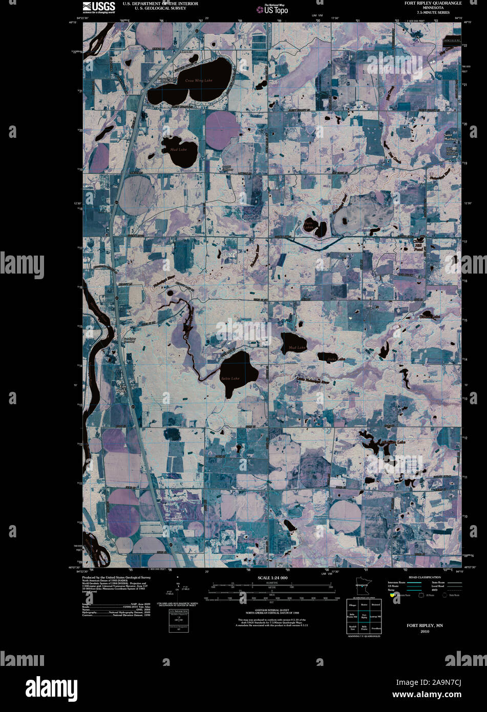 Map of fort ripley minnesota hi-res stock photography and images - Alamy