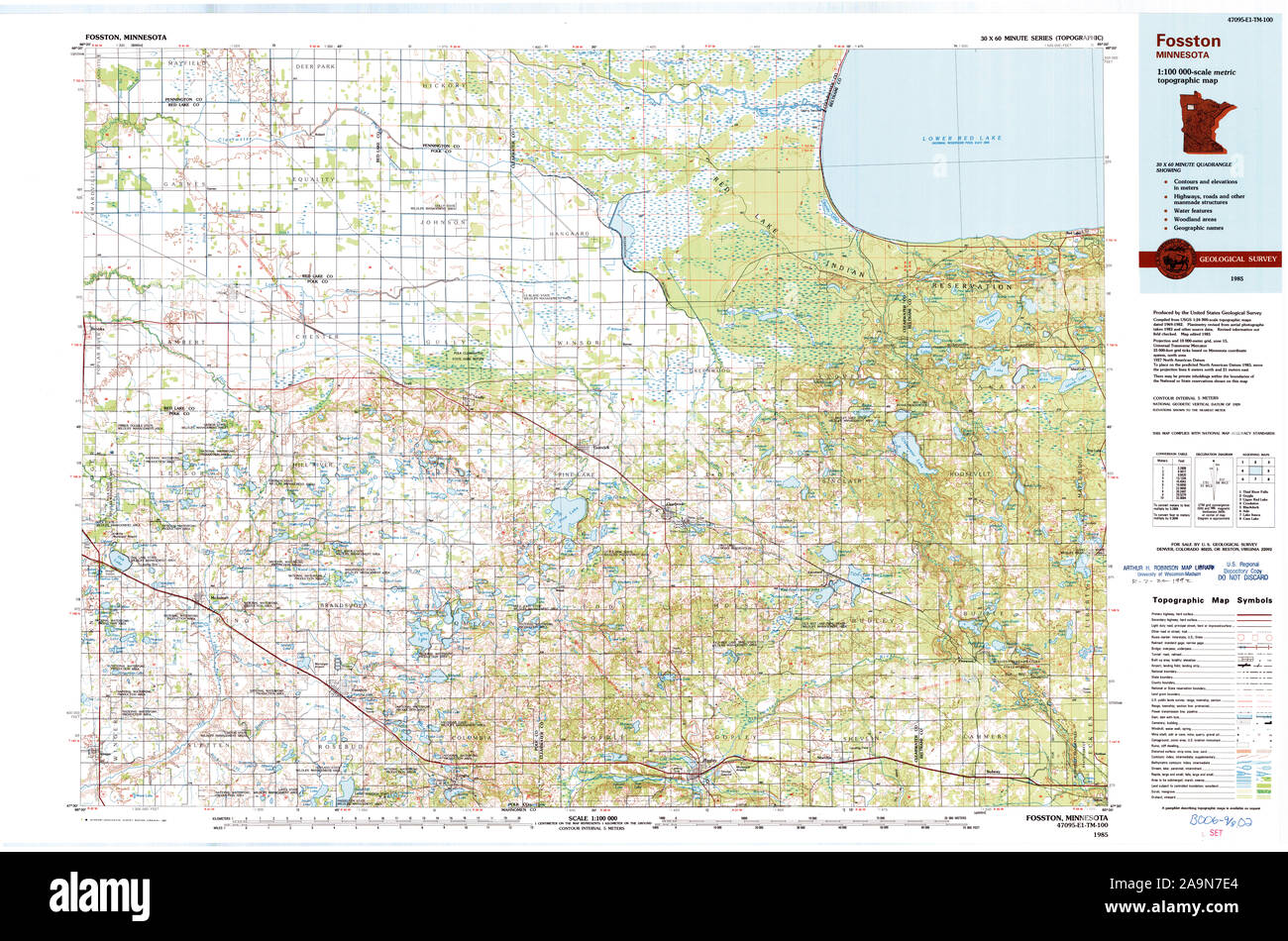 Map of fosston Cut Out Stock Images & Pictures Alamy