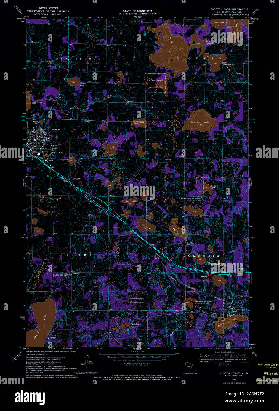 Map of fosston hires stock photography and images Alamy