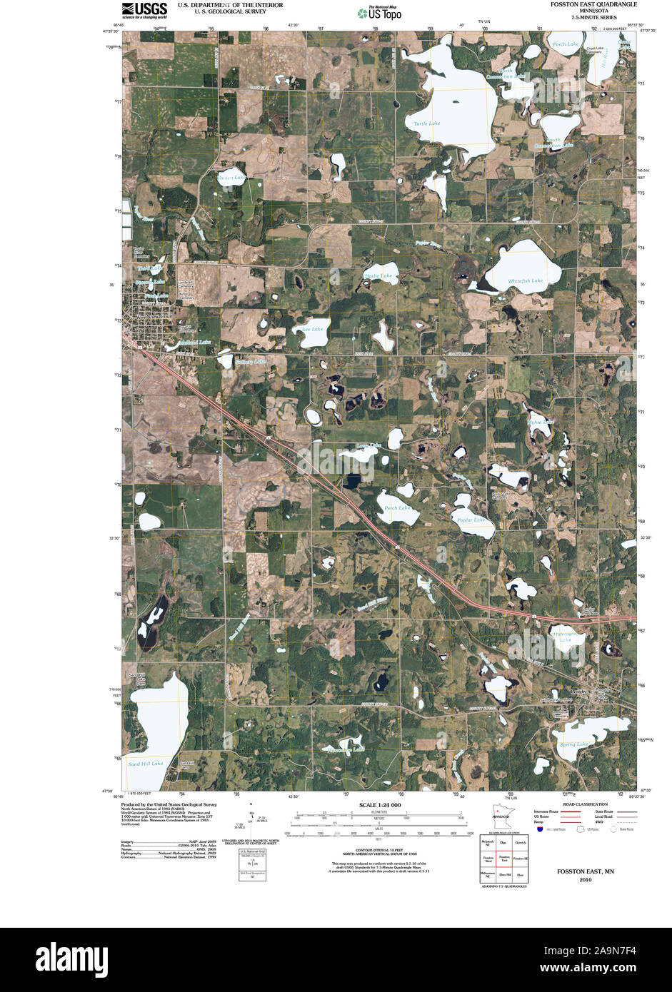 Fosston map hires stock photography and images Alamy