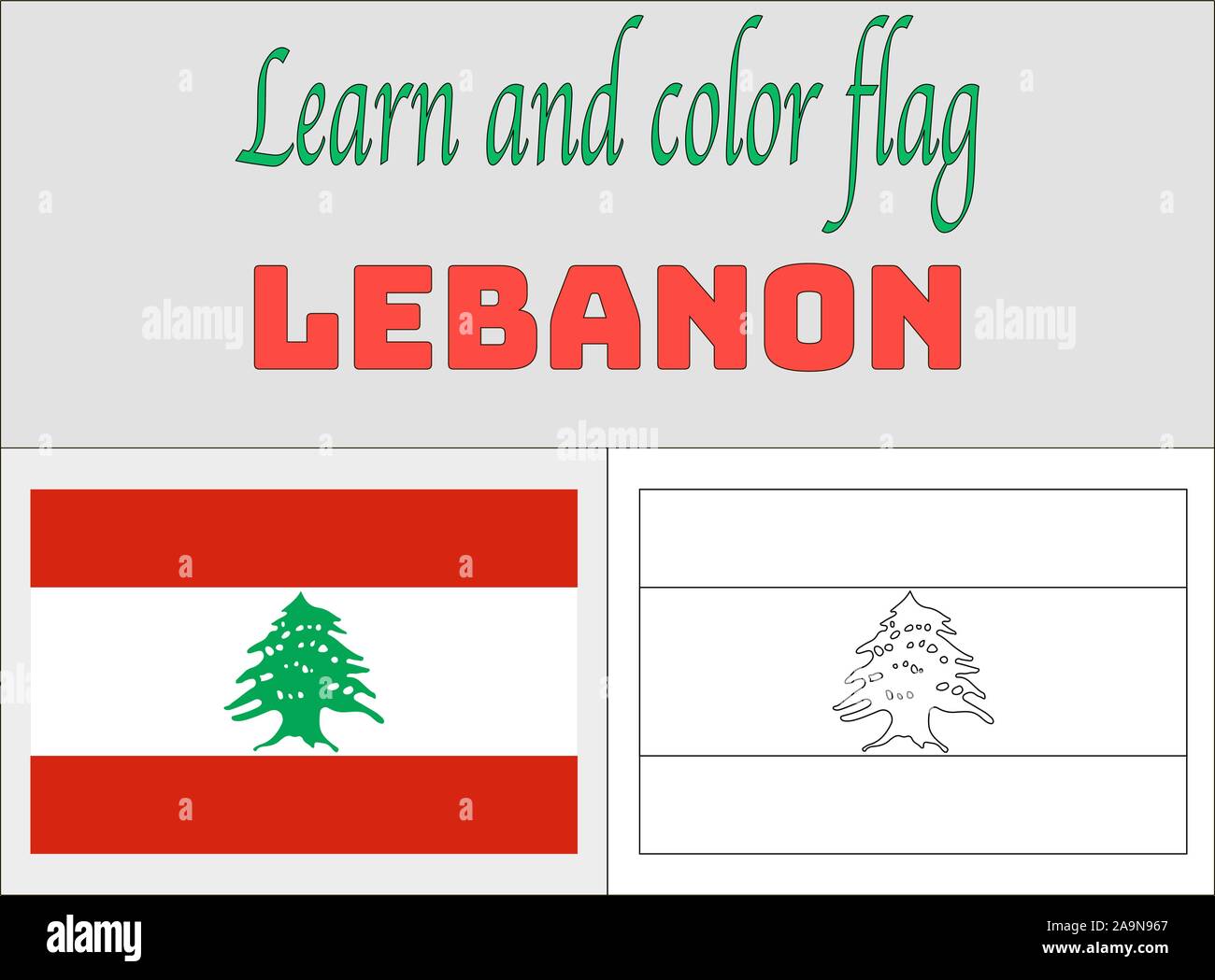 lebanon-national-flag-coloring-book-pages-for-education-and-learning