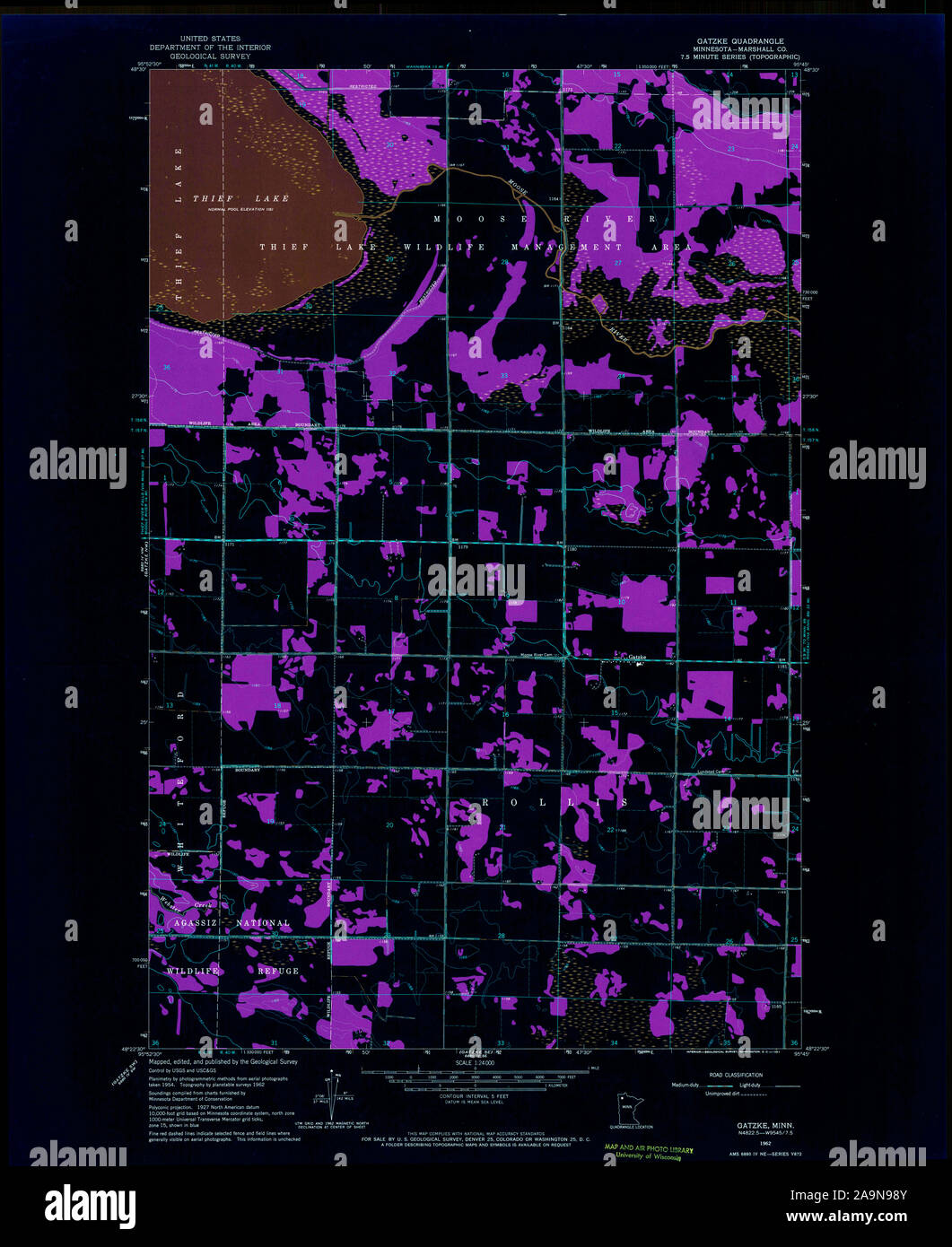Map of gatzke hires stock photography and images Alamy