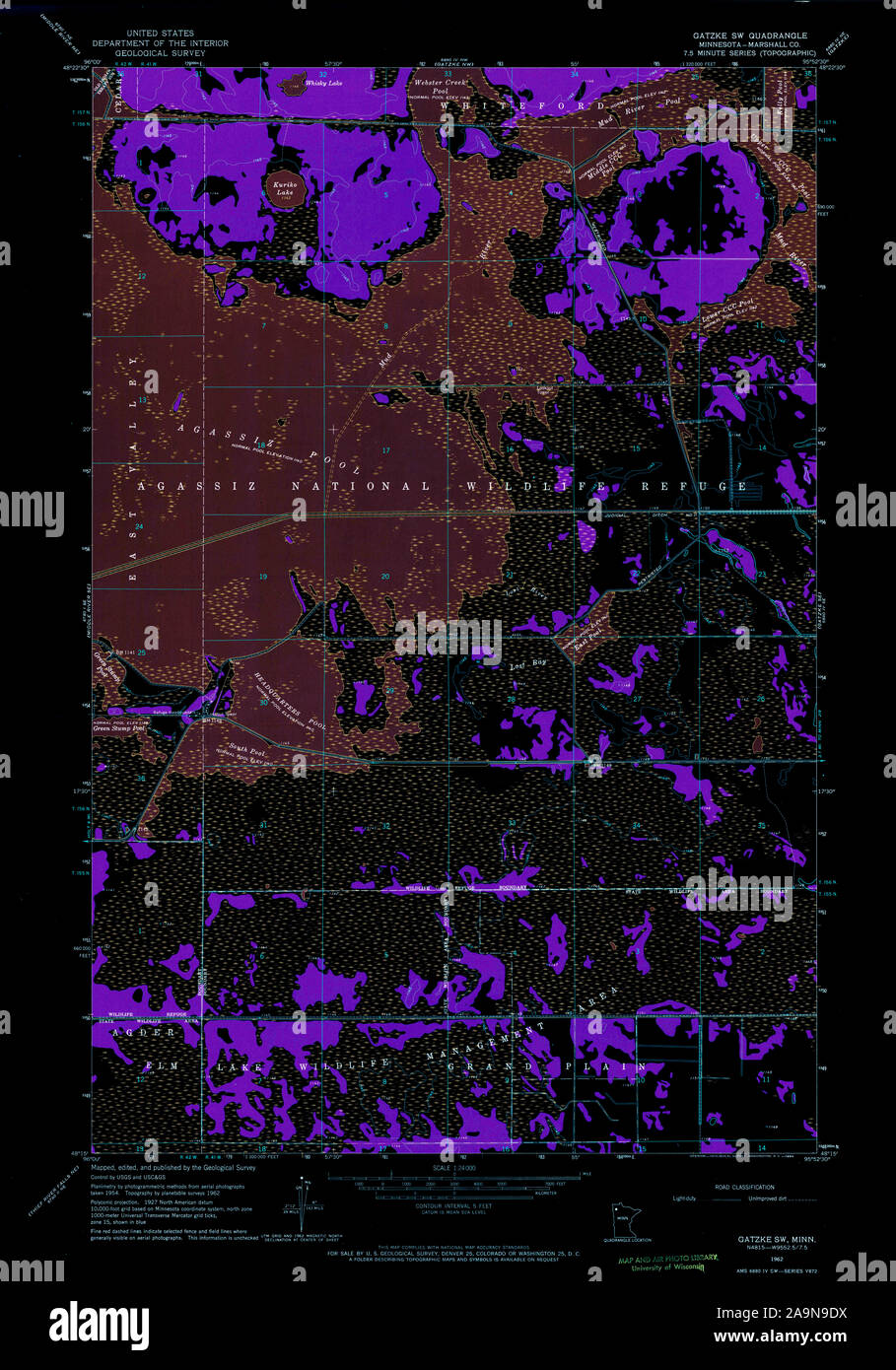 Map of gatzke hires stock photography and images Alamy