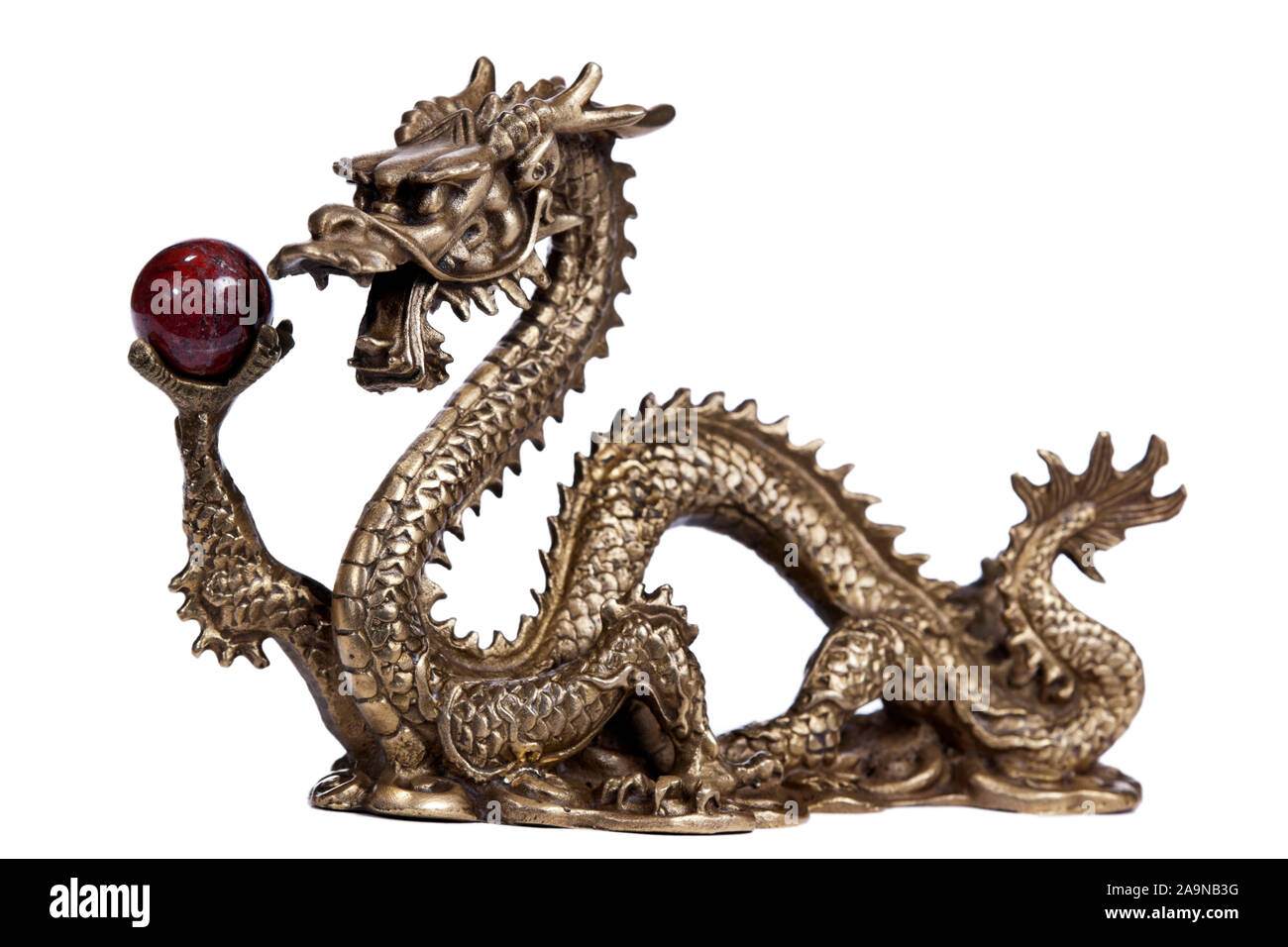 Japanese dragon holding orb