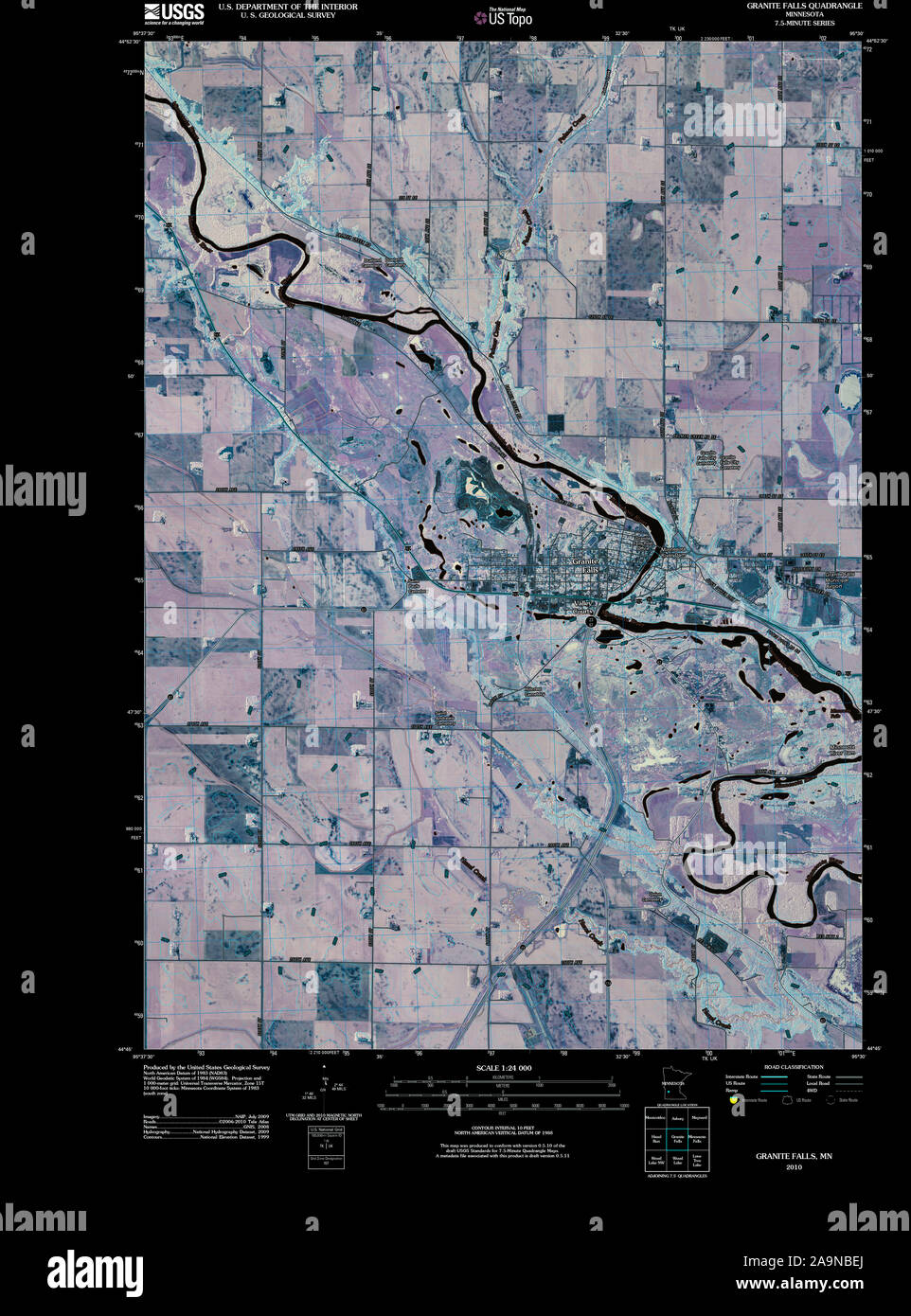 Granite falls minnesota map hires stock photography and images Alamy