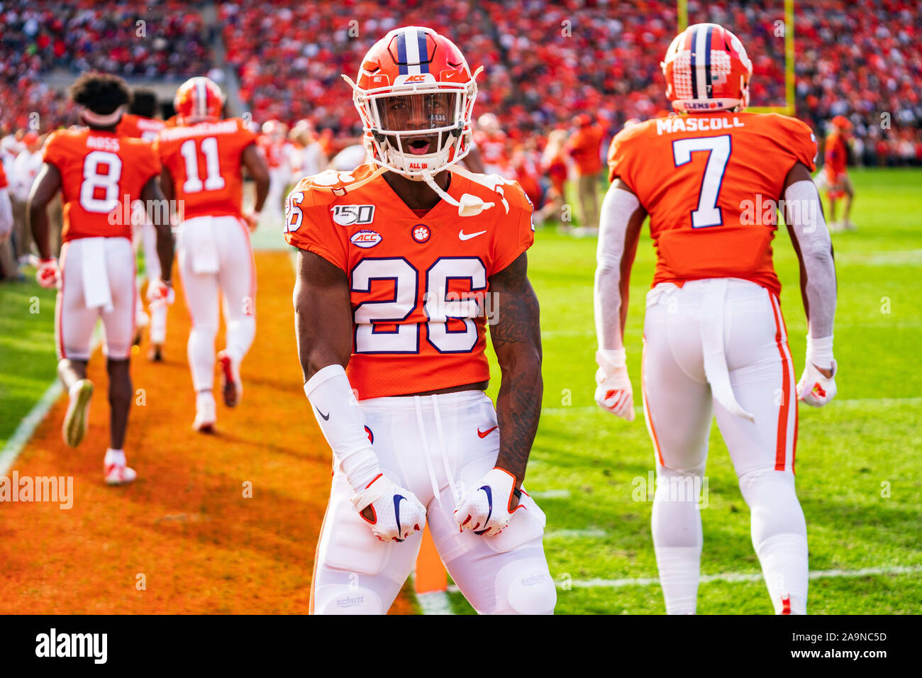 Clemson Tigers Cornerback Sheridan Jones 26 During The Ncaa College Football Game Between Wake Forest And Clemson On Saturday November 16 2019 At Memorial Stadium In Clemson Sc Jacob Kupferman Csm Stock Photo Alamy
