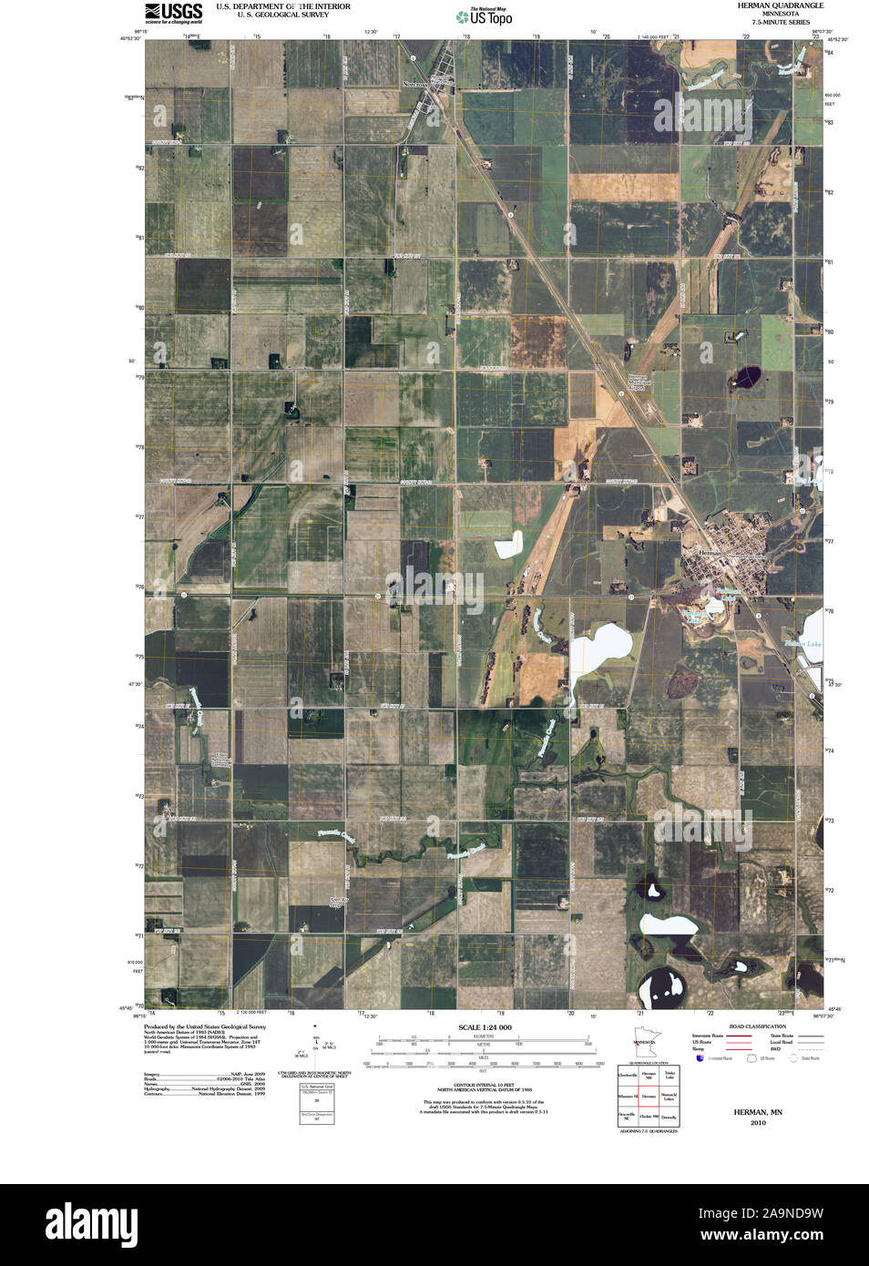 Herman minnesota map hires stock photography and images Alamy