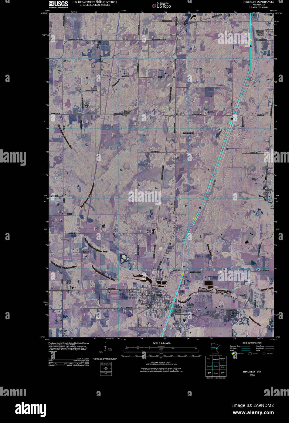 Map of hinckley minnesota hires stock photography and images Alamy