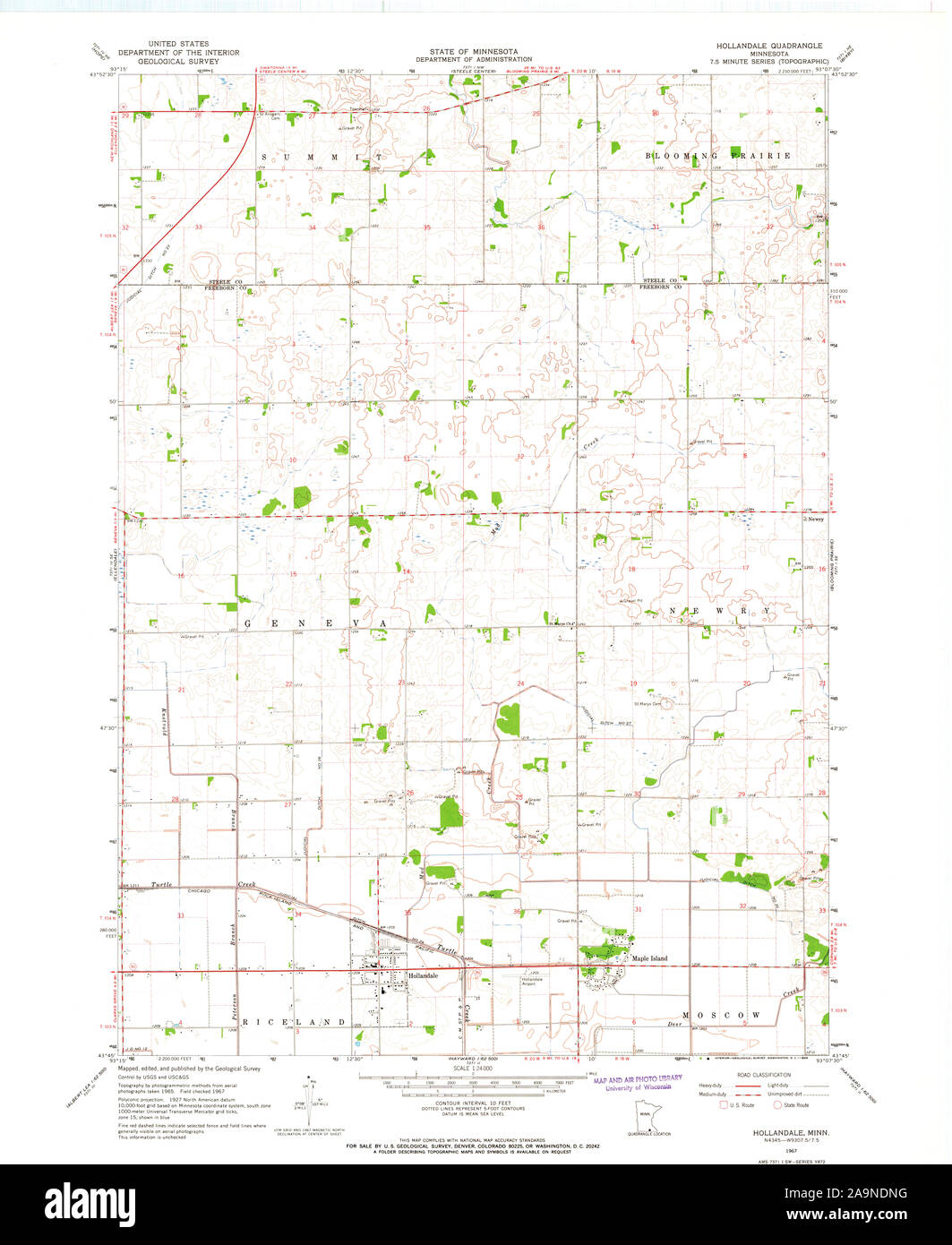 Hollandale map hires stock photography and images Alamy