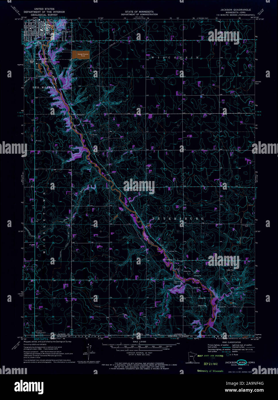 Jackson minnesota map hires stock photography and images Alamy
