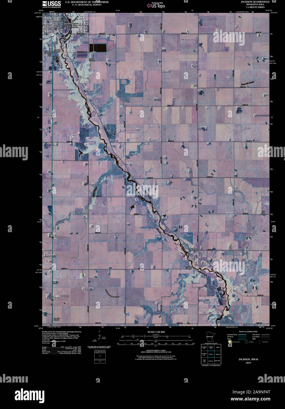 Jackson minnesota map hires stock photography and images Alamy