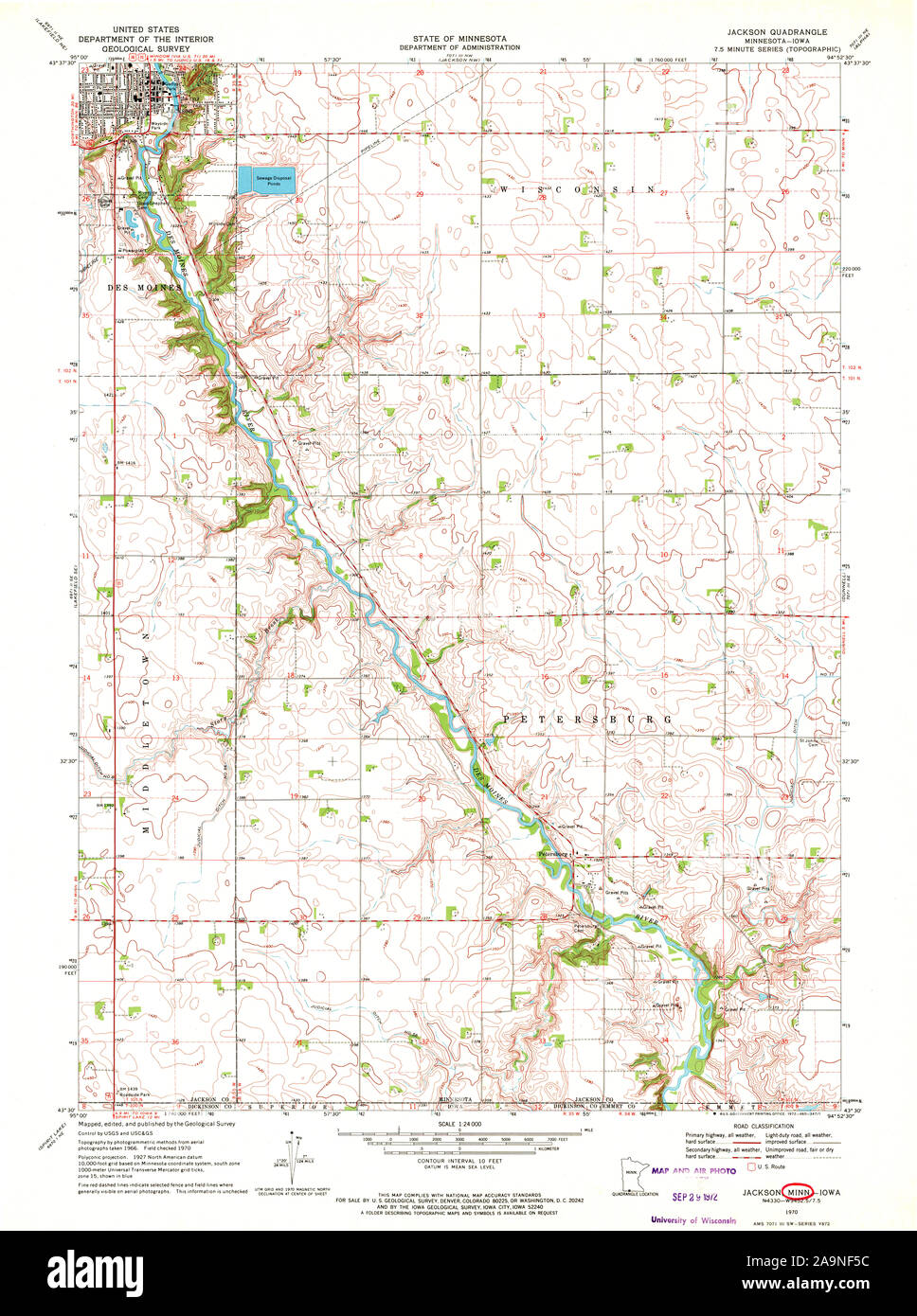 Map of jackson minnesota hires stock photography and images Alamy