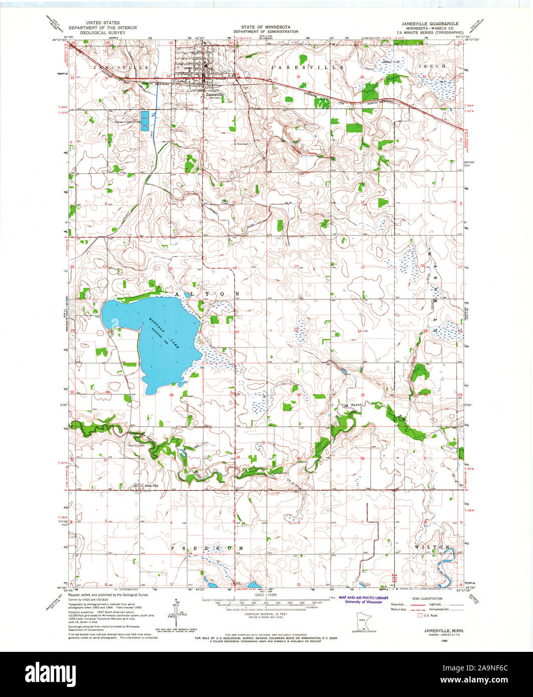 Map of janesville minnesota Cut Out Stock Images & Pictures Alamy