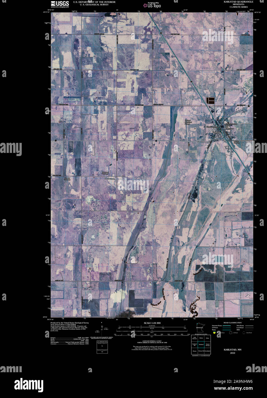 Karlstad minnesota map hires stock photography and images Alamy