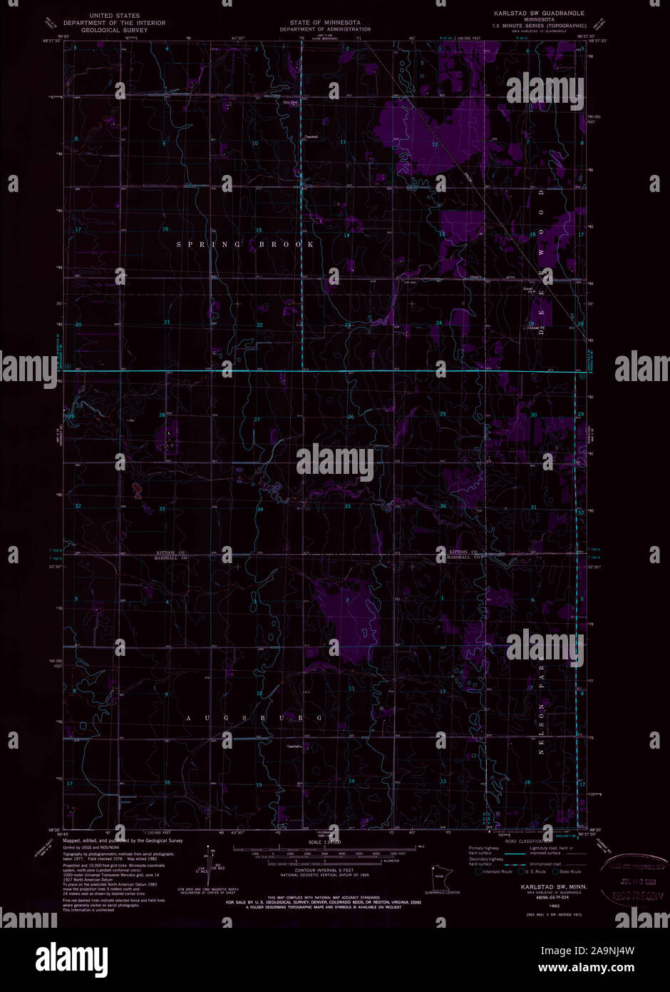 Map of karlstad minnesota hires stock photography and images Alamy