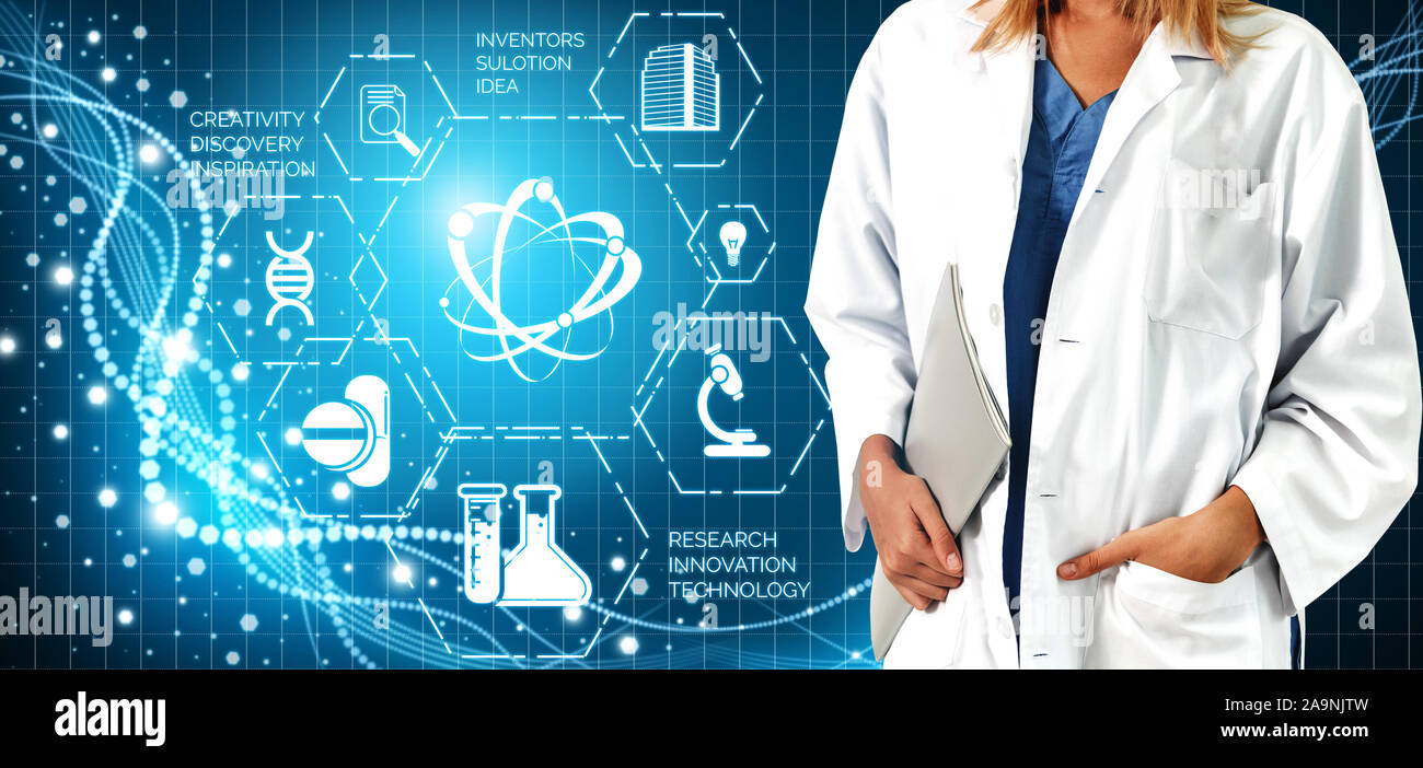Medical Healthcare Concept Doctor In Hospital With Digital