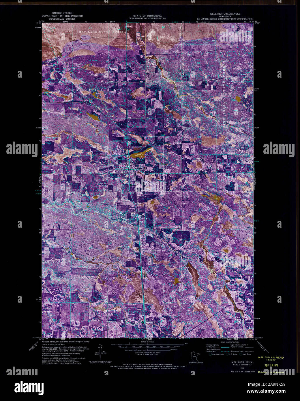 Map of kelliher minnesota hires stock photography and images Alamy