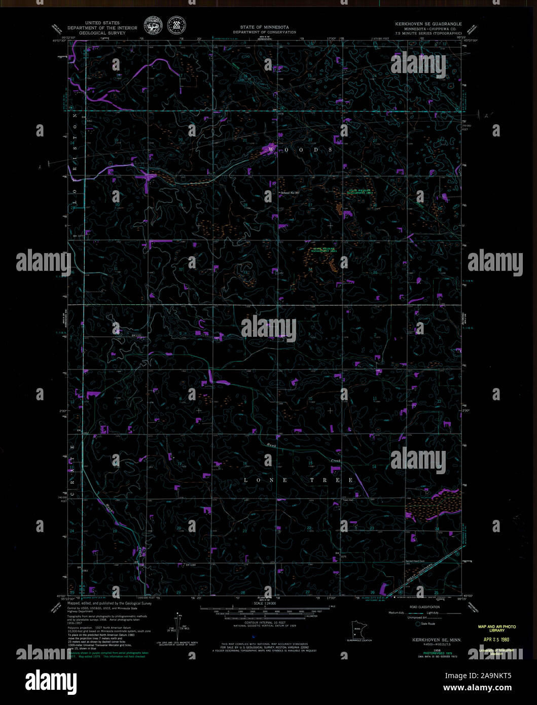 Map of kerkhoven minnesota hires stock photography and images Alamy