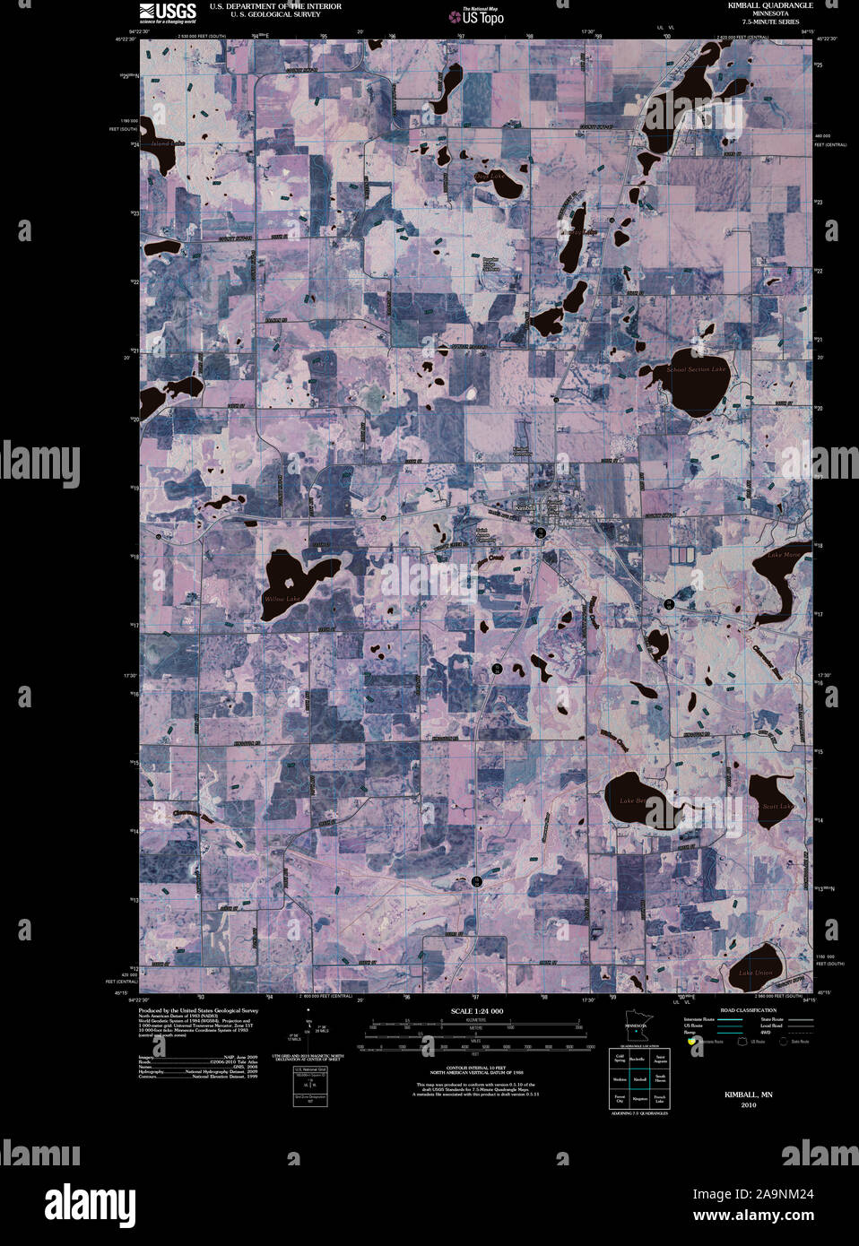 Map of kimball hires stock photography and images Alamy