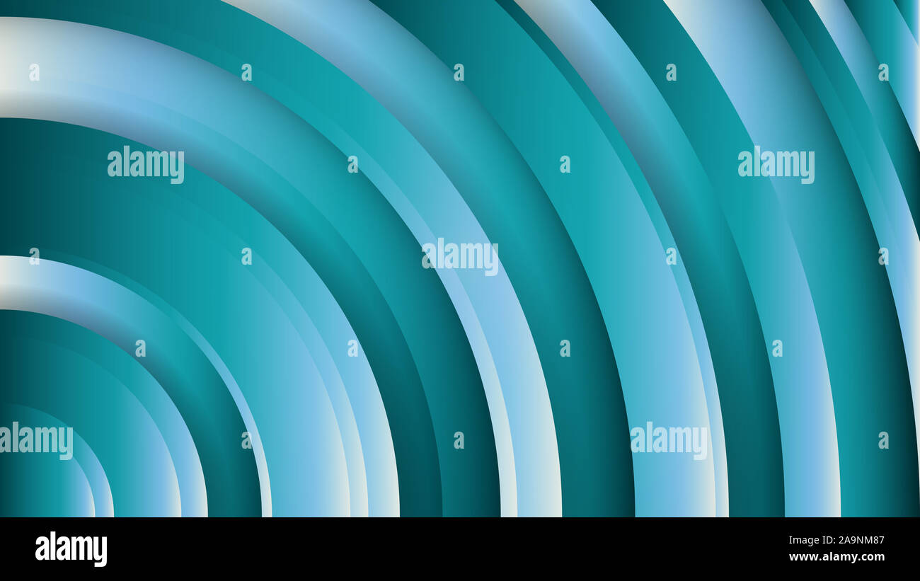 Blue futuristic and creative geometric circle patterns wallpaper