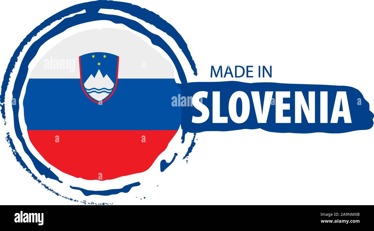 Slovenia flag, vector illustration on a white background Stock Vector ...