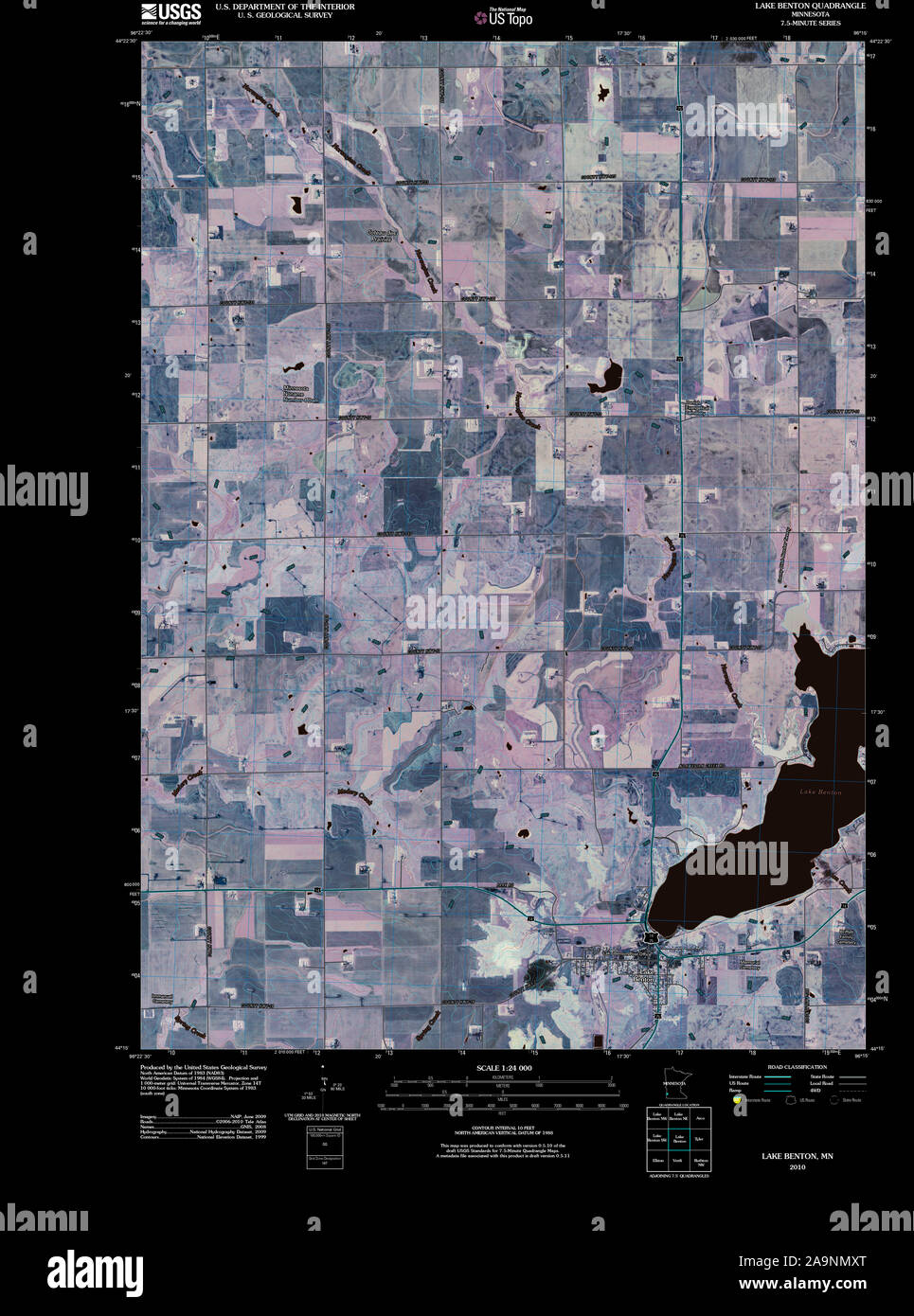 Map of lake benton hires stock photography and images Alamy
