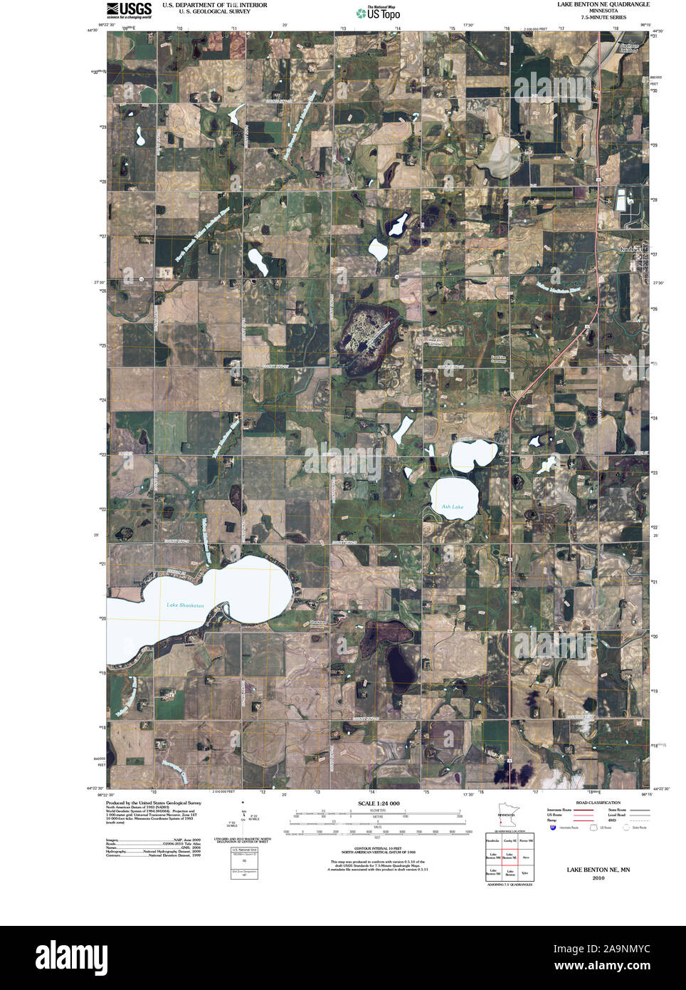 Map of lake benton hires stock photography and images Alamy
