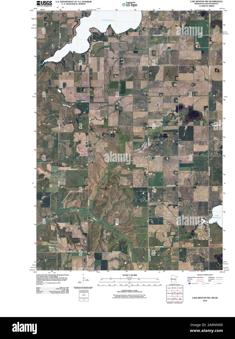 Map of lake benton hires stock photography and images Alamy