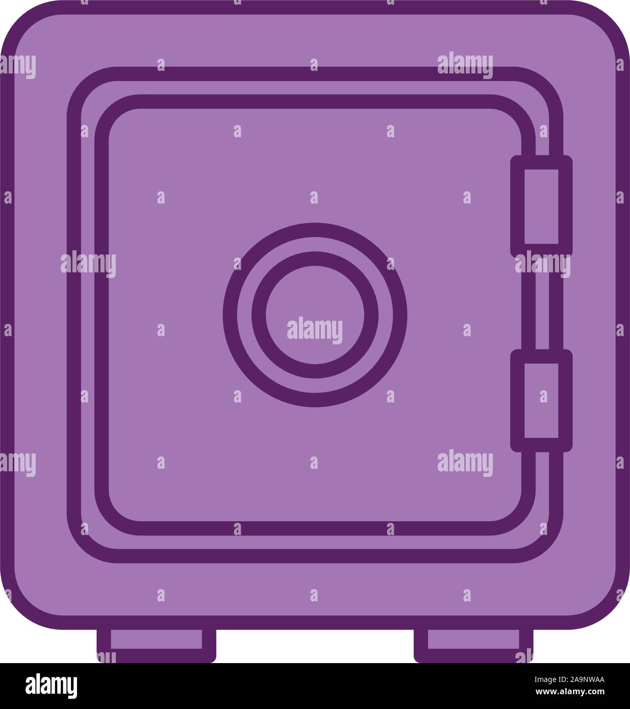 safe box security money line and fill Stock Vector Image & Art - Alamy