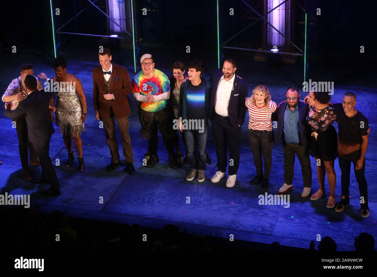 Opening Night For The Lightning Thief The Percy Jackson Musical At The Longacre Theatre Curtain Call Featuring Cast Creative Team Where New York New York United States When 17 Oct 2019