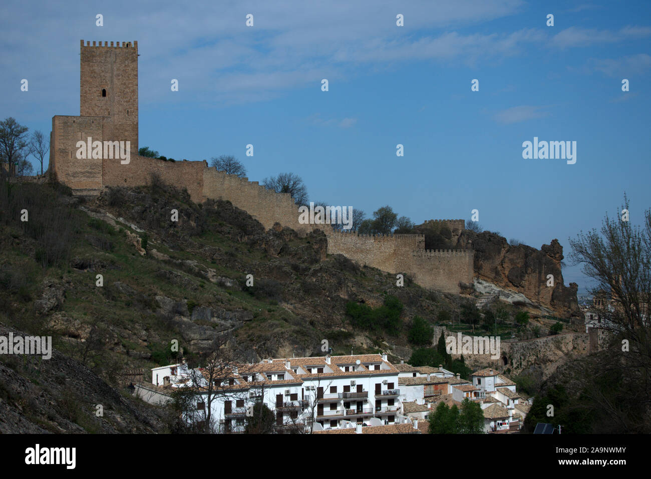 Cazorla Castle (called Yedra Castle). Cazorla is a municipality in the province of Jaén, Andalusia, in the region of the Sierra de Cazorla. Spain Stock Photo