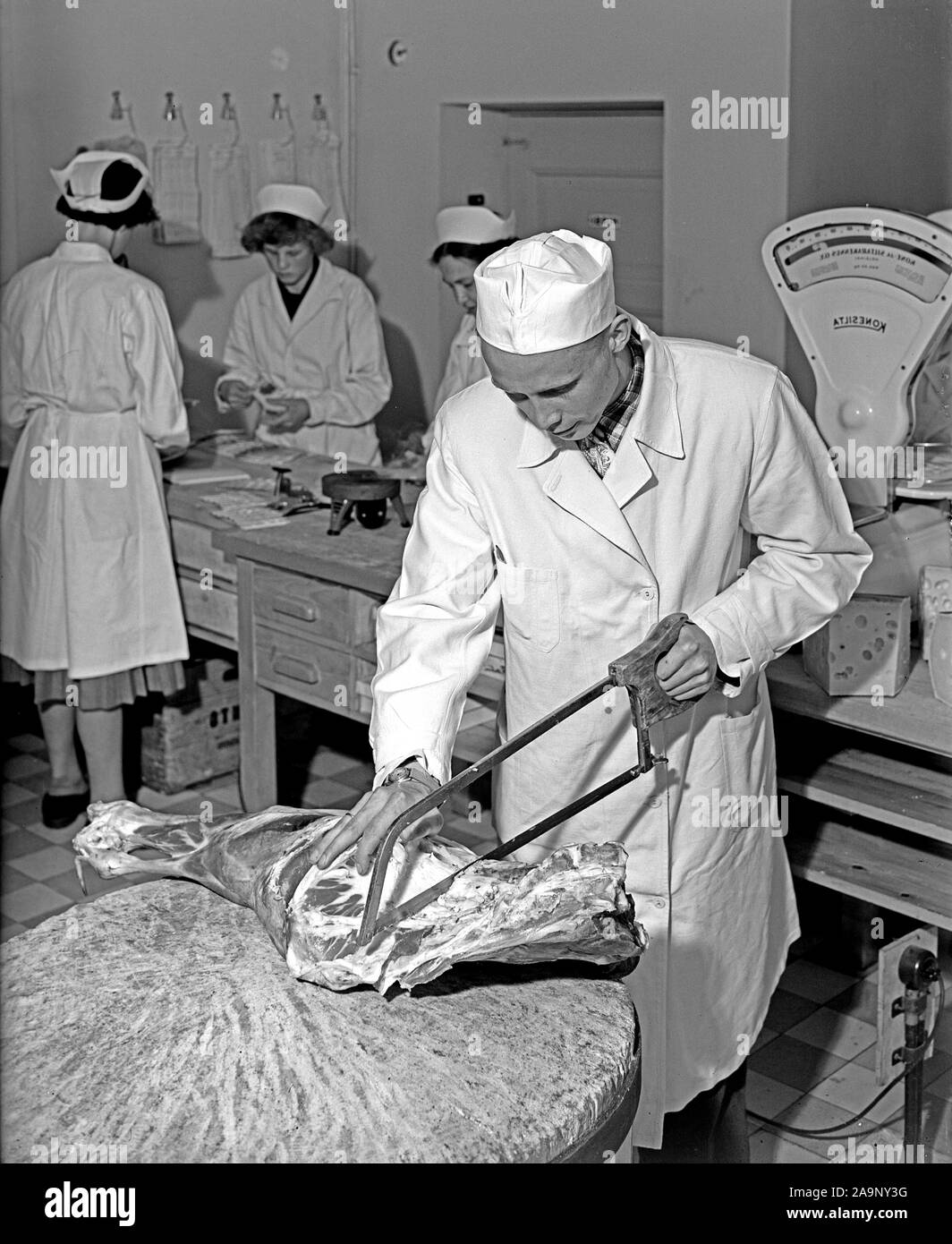 1950s finland butcher hires stock photography and images Alamy