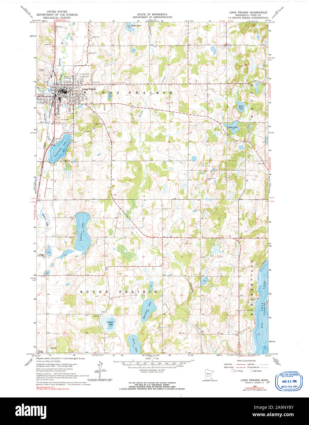 Map of long prairie minnesota Cut Out Stock Images & Pictures Alamy