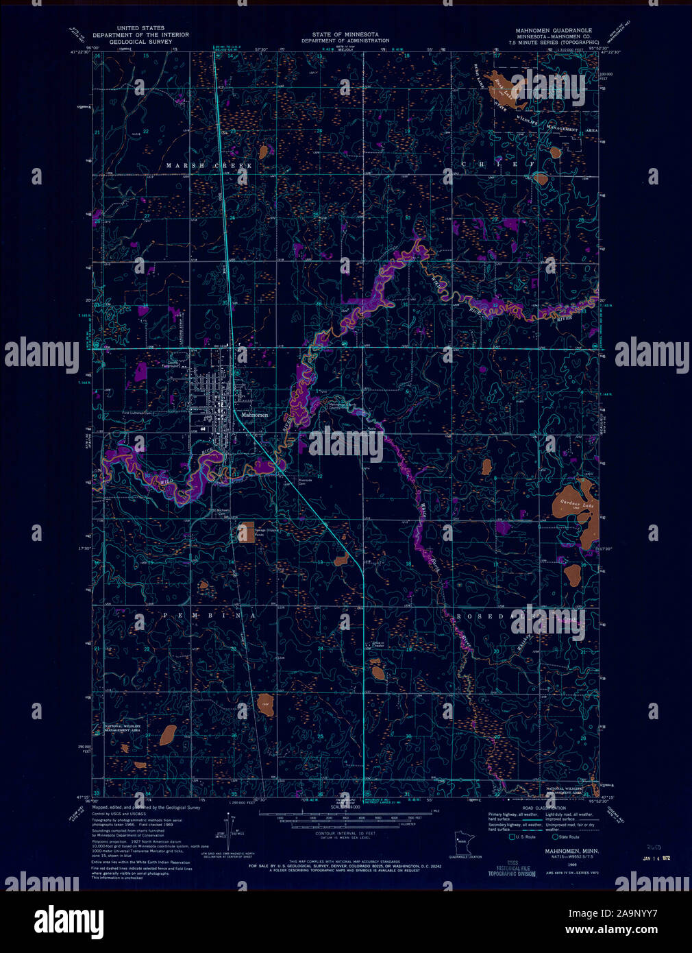 Map of mahnomen hires stock photography and images Alamy