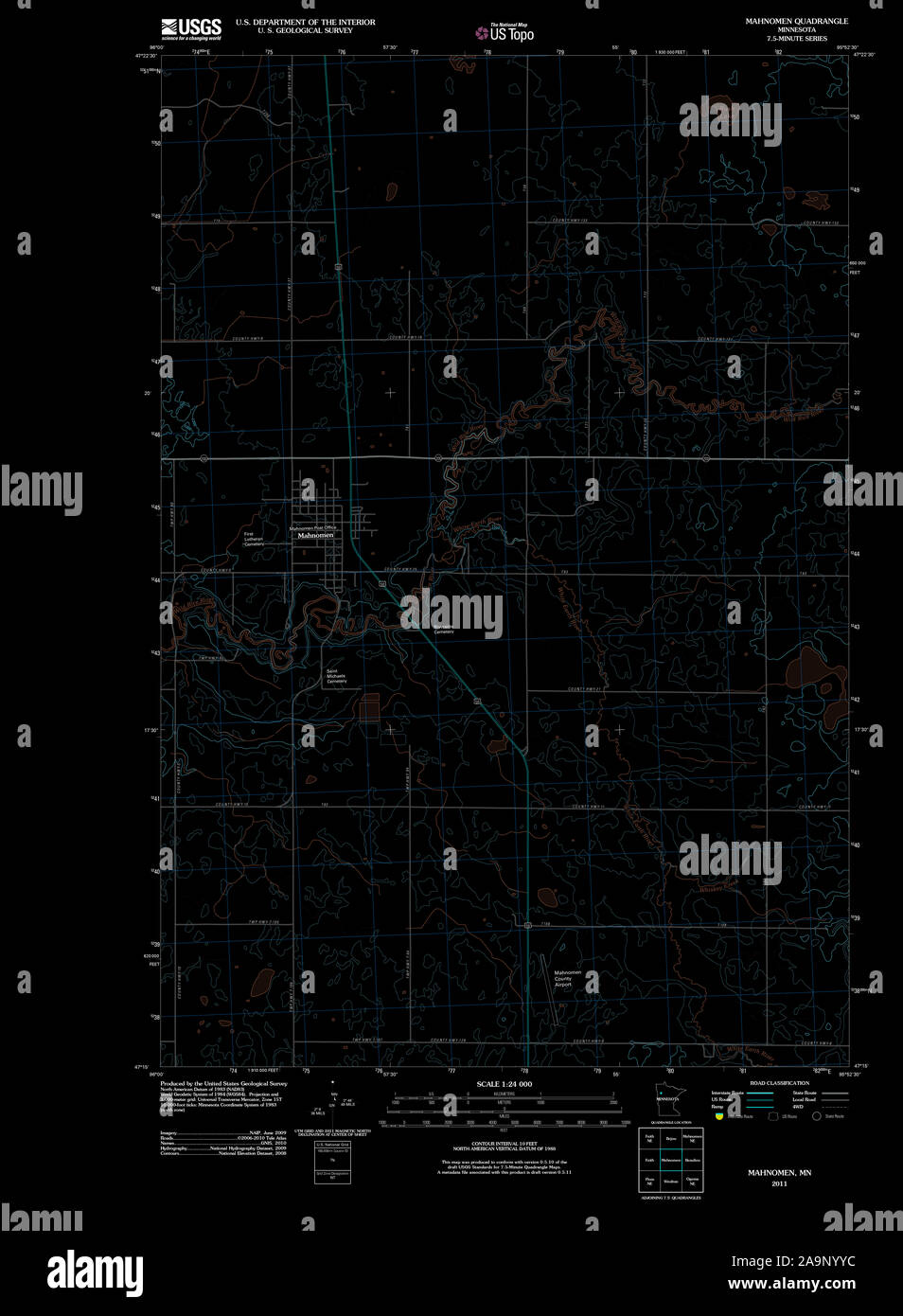 Map of mahnomen hires stock photography and images Alamy