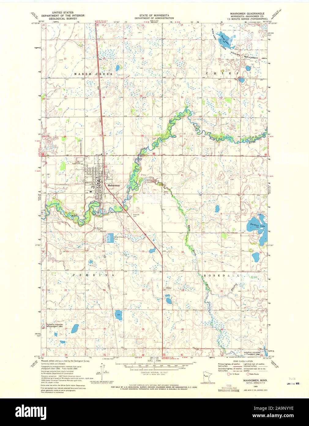 Map of mahnomen hires stock photography and images Alamy