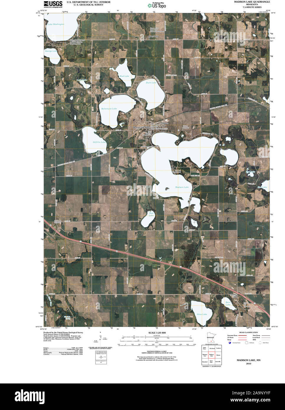 Madison minnesota map Cut Out Stock Images & Pictures Alamy
