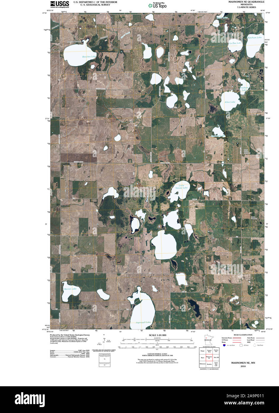 Map of mahnomen hires stock photography and images Alamy