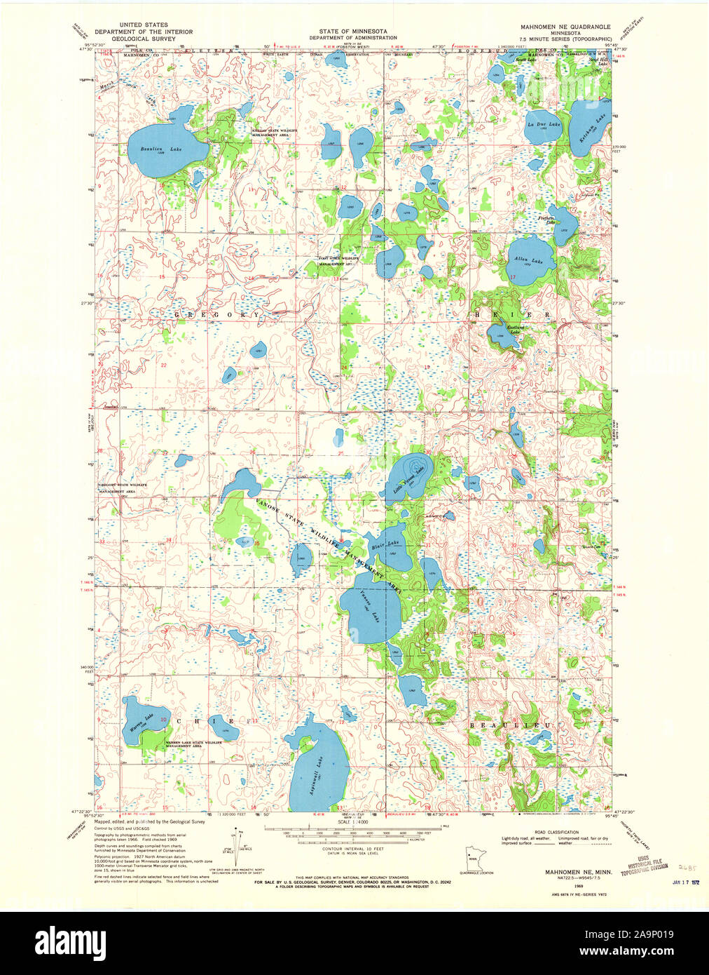 Map of mahnomen hires stock photography and images Alamy