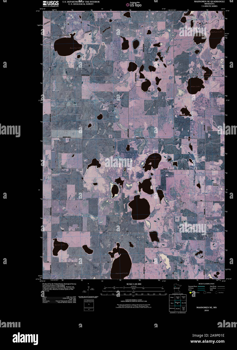 Map of mahnomen hires stock photography and images Alamy
