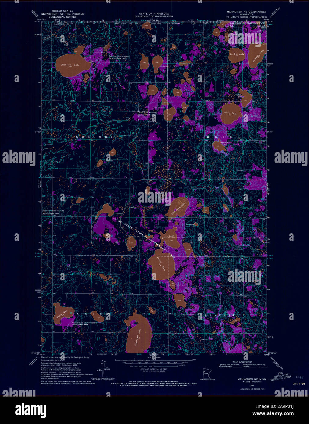 Map of mahnomen hires stock photography and images Alamy