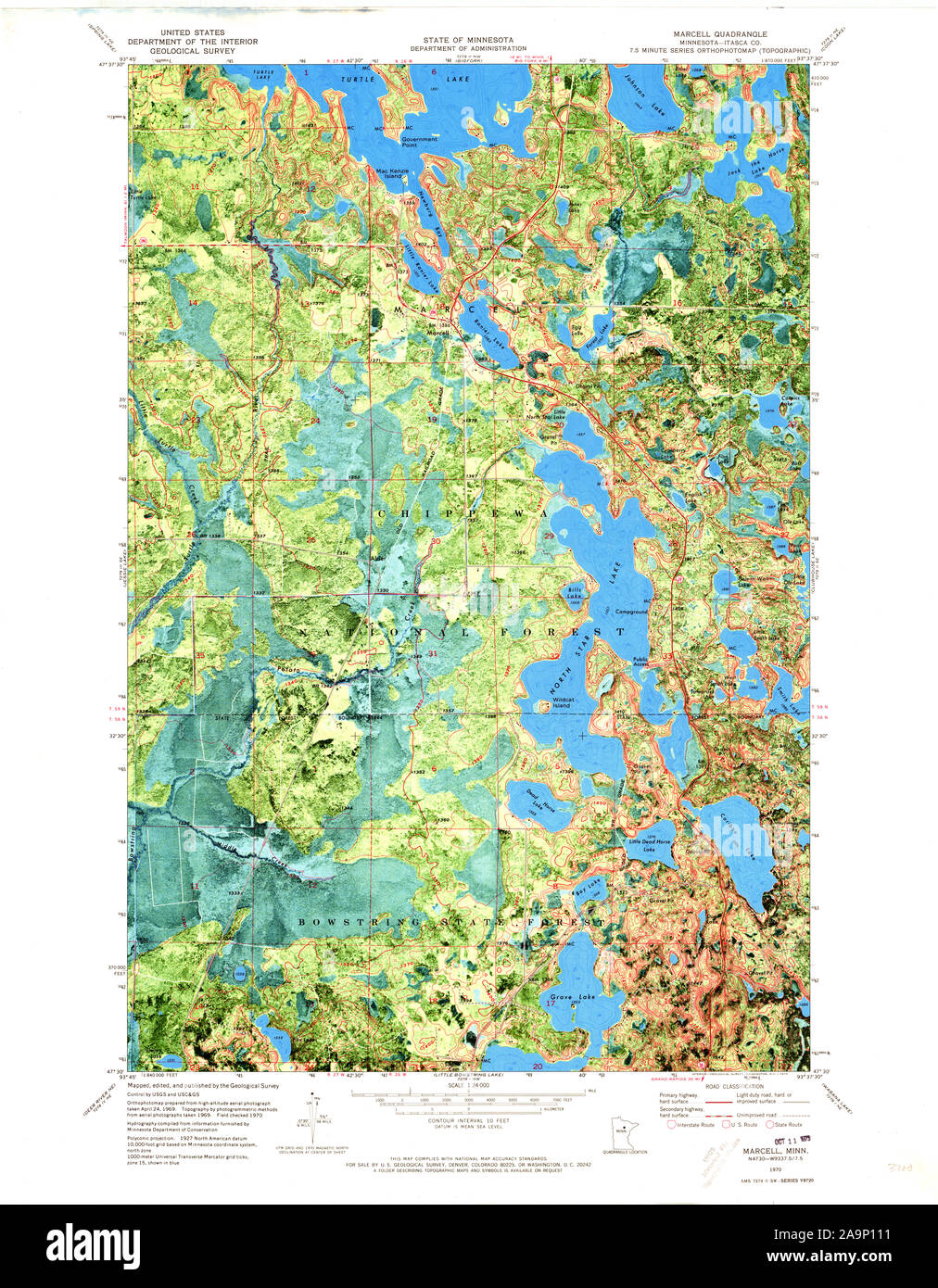 Marcell minnesota map Cut Out Stock Images & Pictures Alamy