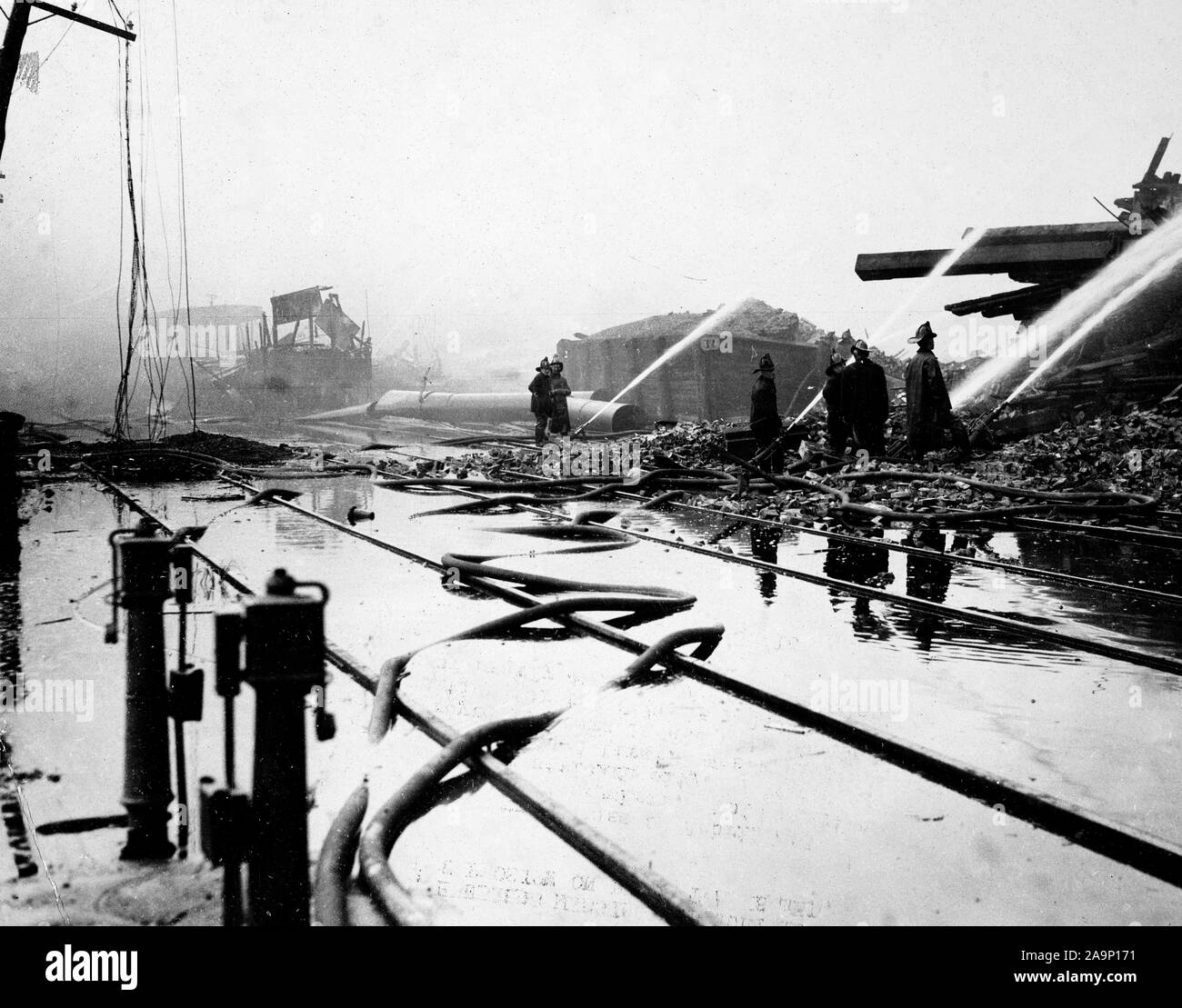 Black tom explosion Black and White Stock Photos & Images Alamy