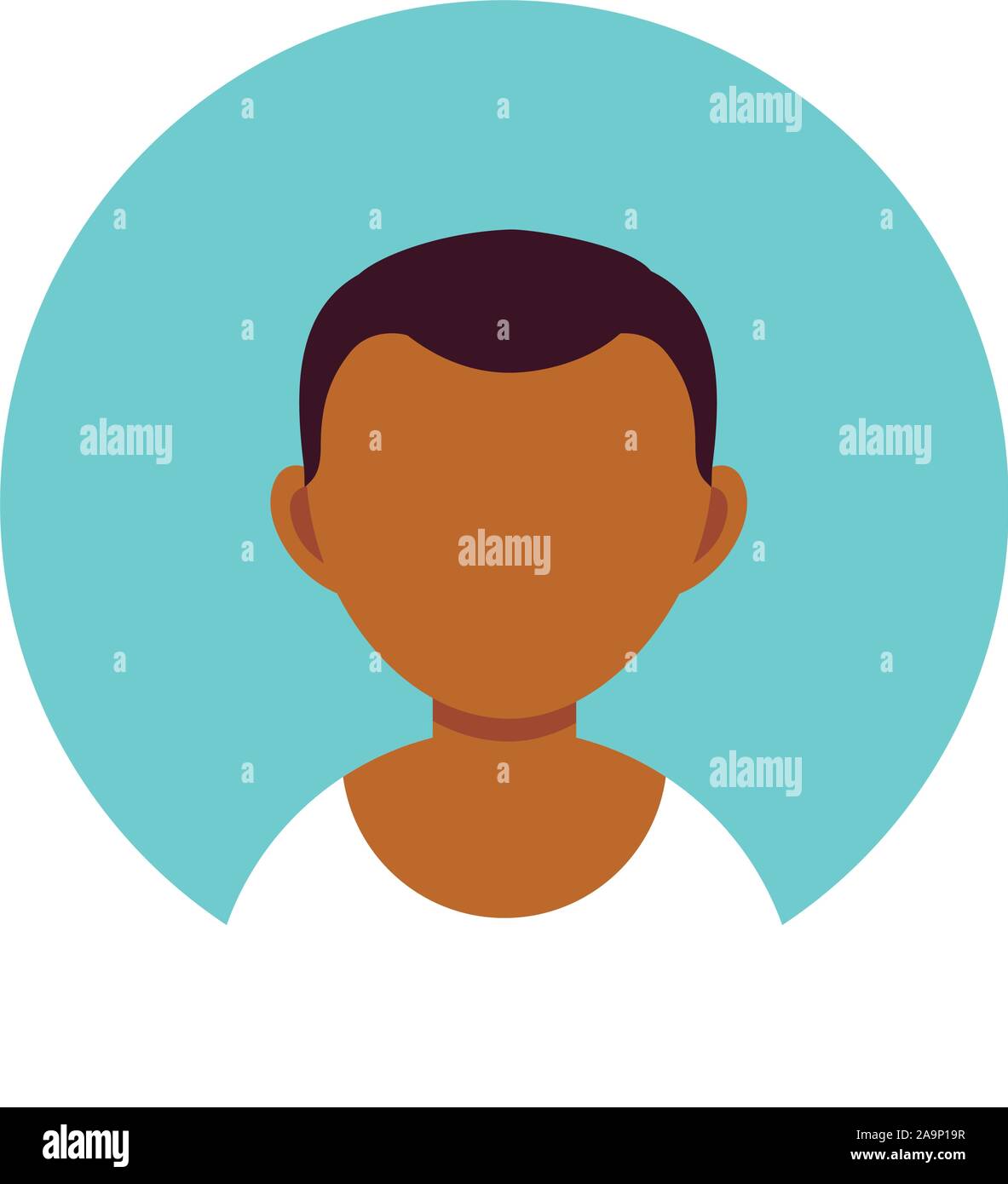 young guy avatar , person flat design icon vector illustration Stock ...