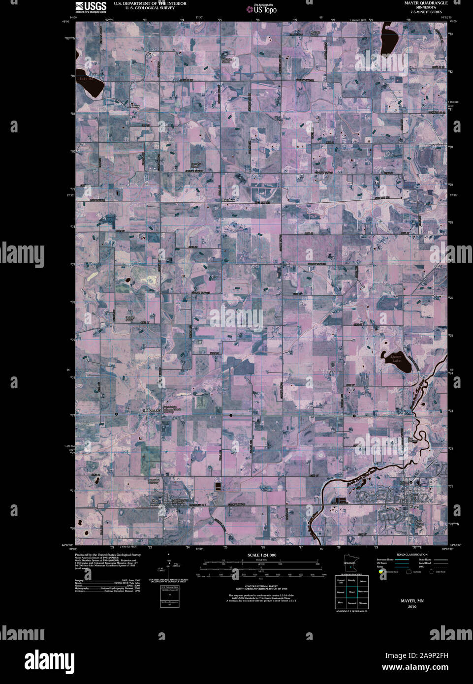 Map of mayer hires stock photography and images Alamy